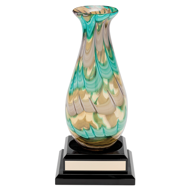 Art Glass Vase with base DRTC Awards