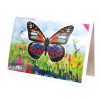 Greeting card with a butterfly on the cover.