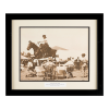 Mable Hackney Tompkins and her famous horse Skyrocket at the 101 Ranch.