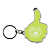 Lime-colored thumbs up keyring with the words DRTC.org Since 1953 Worker Approved.