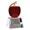 Sample engraving of Red Crystal Apple award.