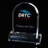 Oval acrylic with DRTC logo and "Employee of the year"